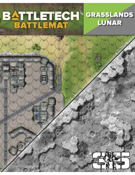 BattleTech: Battle Mat Grasslands Lunar (neoprene)