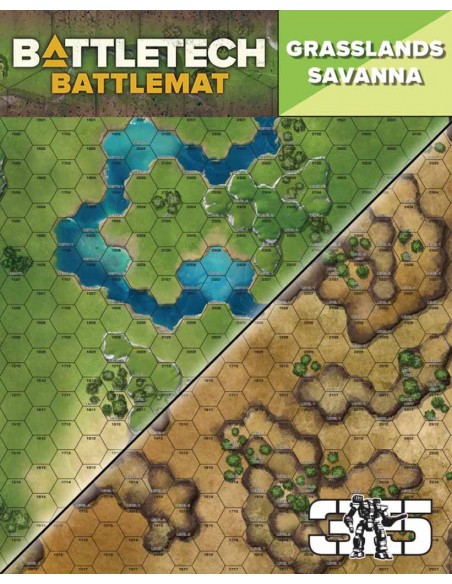 BattleTech: Battle Mat Grasslands Savanna (neoprene)