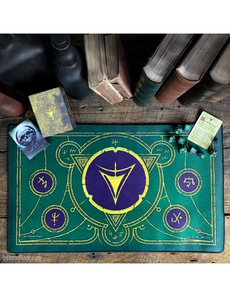 Tapete de neopreno - The Yellow Sign (Masked Purple and Green) - Premium Playmat