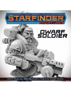 Starfinder Miniatures: Starfinder Dwarf Soldier