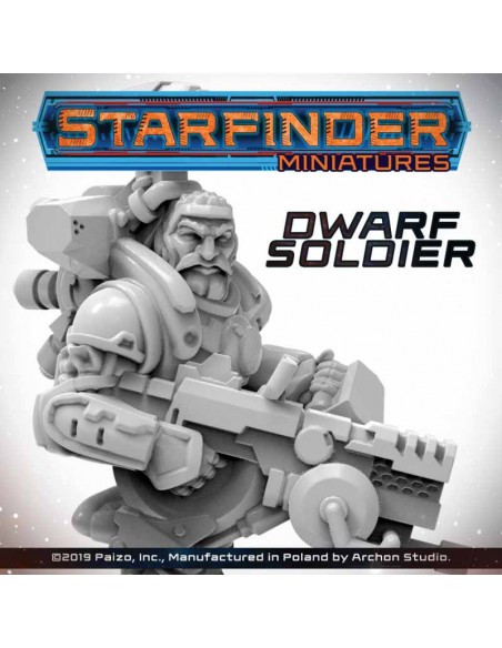 Starfinder Miniatures: Starfinder Dwarf Soldier