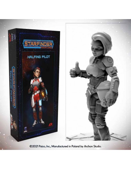 Starfinder Miniatures - Halfling Pilot