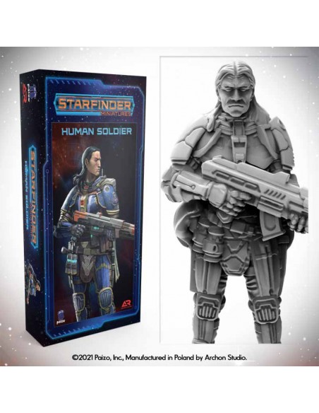 Starfinder Miniatures: Starfinder Human Soldier