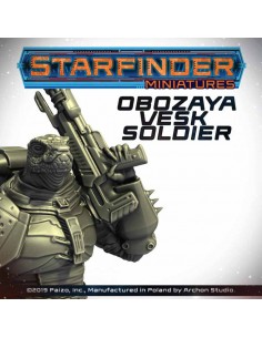 Starfinder Miniatures: Obozaya, Vesk Soldier