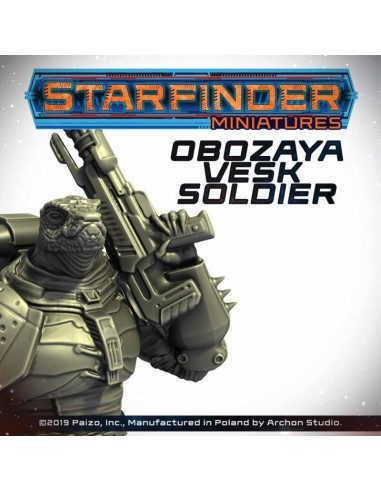 Starfinder Miniatures - Obozaya, Vesk Soldier