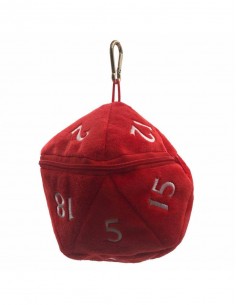 Ultra Pro - Bolsa para dados D20 Plush Dice Bag: Red 2