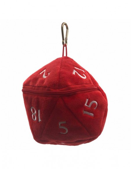 Ultra Pro - Bolsa para dados D20 Plush Dice Bag: Red