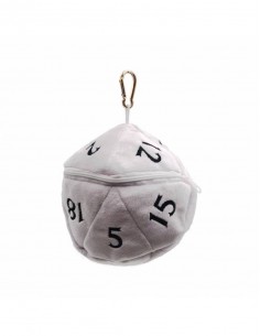 Ultra Pro - Bolsa para dados D20 Plush Dice Bag: White 2