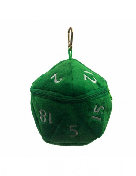 Ultra Pro - Bolsa para dados D20 Plush Dice Bag: Green