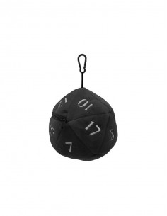 Ultra Pro - Bolsa para dados D20 Plush Dice Bag: Black 2