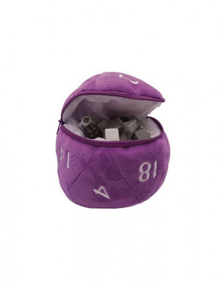 Ultra Pro - Bolsa para dados D20 Plush Dice Bag: Purple