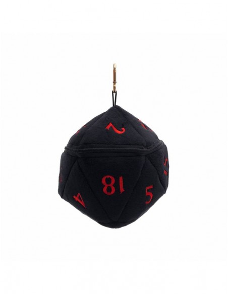 Ultra Pro - Bolsa para dados D20 Plush Dice Bag: Black/Red