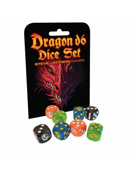 Steve Jackson Games - Dragon D6 Dice Set 16mm