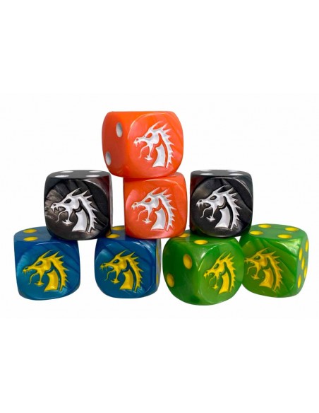 Steve Jackson Games - Dragon D6 Dice Set 16mm