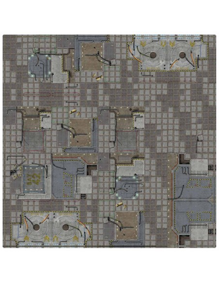 Battle Systems - Frontier Sci-Fi Gaming Mat 3×3 - Neoprene Gaming Mat