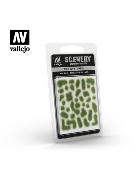 Vallejo - Wild Tuft - Green: 4 mm