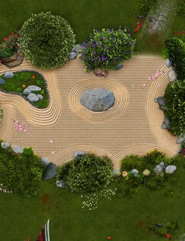 Zen Garden - Tapete para Wargames 2