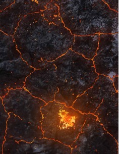 Lava Hell - Wargames Gaming Mat 2