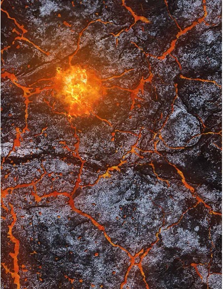 Lava Hell - Wargames Gaming Mat