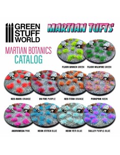 Green Stuff World - Martian Fluor Tufts - 6mm self-adhesive - SULLY PURPLE-BLUE 2