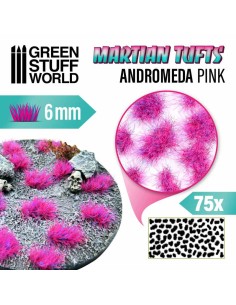 Green Stuff World - Martian Fluor Tufts - 6mm self-adhesive - ANDROMEDA PINK