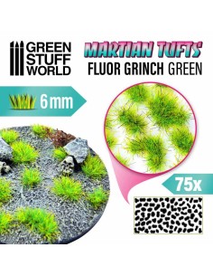 Green Stuff World - Matas Cesped Alien - Autoadhesivas - 6mm - FLUOR GRINCH GREEN