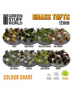 Green Stuff World - Grass TUFTS - 12mm self-adhesive - WINTER 2