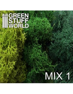 Green Stuff World - Musgo Modelismo - Mezcla Verdes