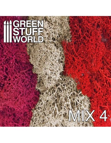 Green Stuff World - Islandmoss - Red Fuchsia and Grey Mix