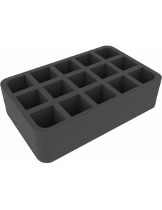 Feldherr - HSMFAG070BO 70 mm Half-Size foam tray with 15 compartments