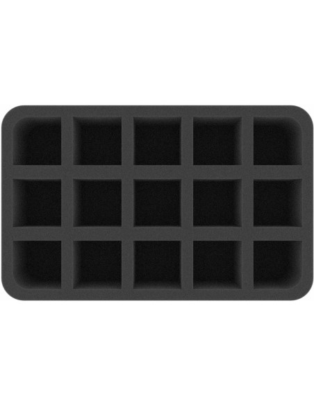 Feldherr - HSMFAG070BO 70 mm Half-Size foam tray with 15 compartments