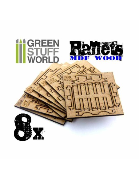 Green Stuff World - 8x Laser Cut PALLETS