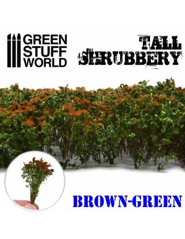 Green Stuff World - Tall Shrubbery - Brown Green