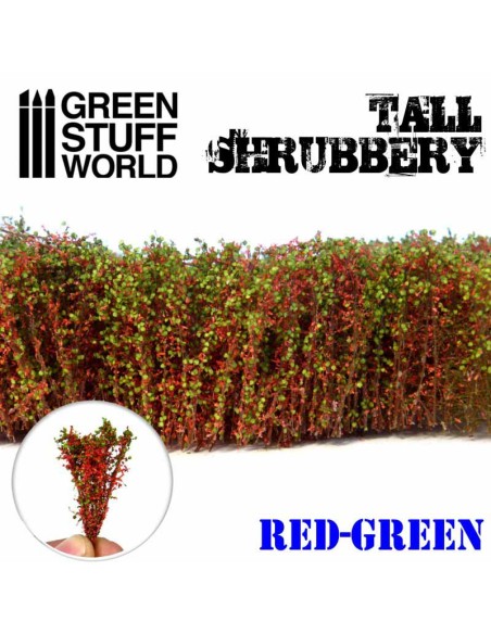 Green Stuff World - Arbustos Altos - Rojo verde