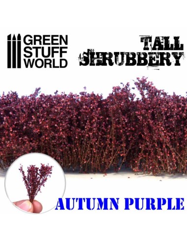 Green Stuff World - Tall Shrubbery - Autumn Purple