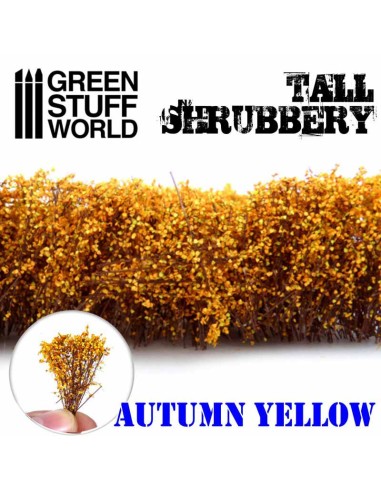 Green Stuff World - Tall Shrubbery - Autumn Yellow