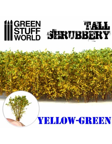 Green Stuff World - Tall Shrubbery - Yellow Green