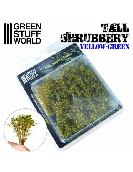 Green Stuff World - Tall Shrubbery - Yellow Green