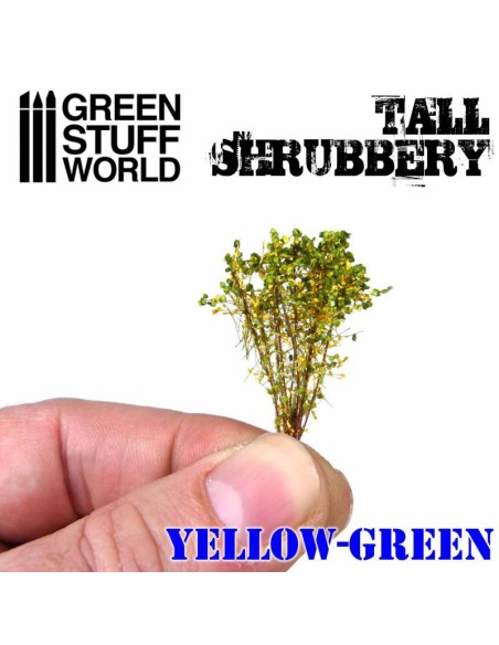 Green Stuff World - Tall Shrubbery - Yellow Green