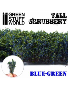 Green Stuff World - Tall Shrubbery - Blue Green