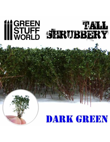 Green Stuff World - Tall Shrubbery - Dark Green