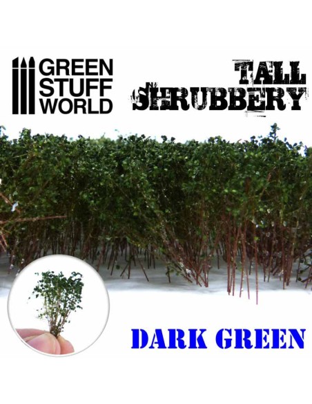 Green Stuff World - Arbustos Altos - Verde Oscuro