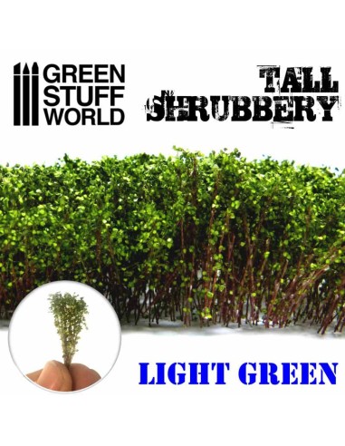 Green Stuff World - Tall Shrubbery - Light Green