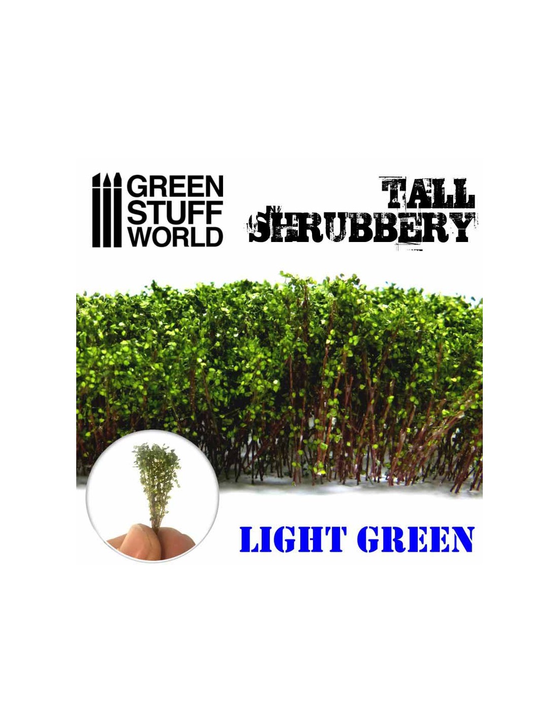 Green Stuff World Tall Shrubs Light Green 