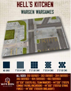 Dead City v.2 - Wargames Gaming Mat