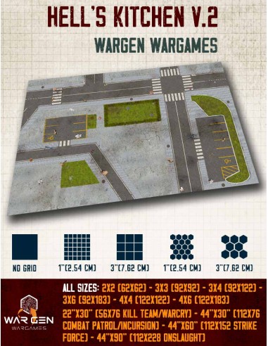 Hell's Kitchen v.2 - Wargames Gaming Mat