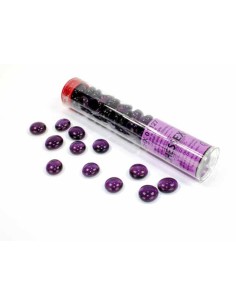 Chessex Gaming Glass Stones in Tube - Crystal Purple