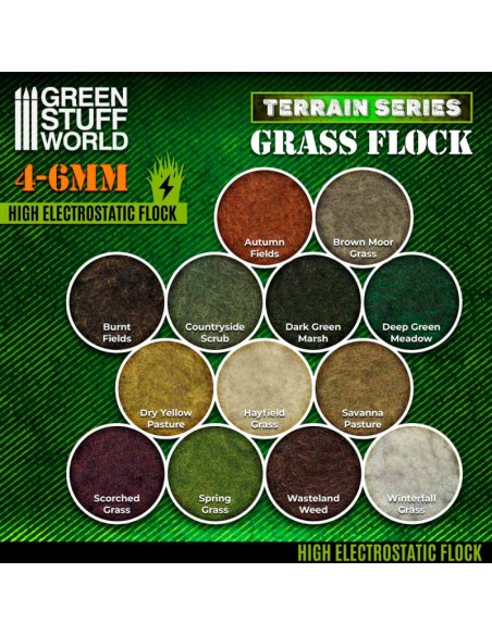 Green Stuff World - Static Grass Flock 4-6mm - WINTERFALL GRASS - 200 ml