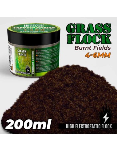 Green Stuff World - Cesped Electrostatico 4-6mm - BURNT FIELDS - 200ml