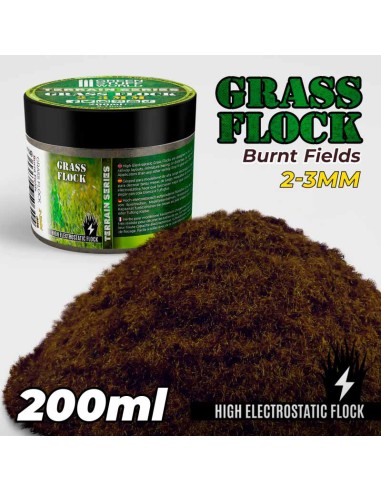 Green Stuff World - Cesped Electrostatico 2-3mm - BURNT FIELDS - 200ml